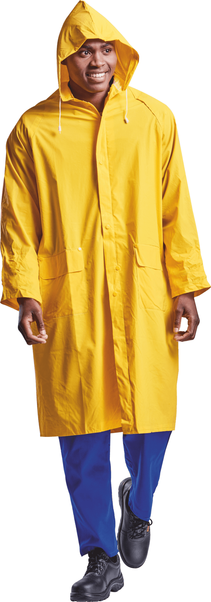 1 (2) Calf Length Raincoat - Image 1